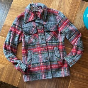 MacGregor Jacket 90s Plaid Checkered Fisherman Chore Coat Tartan Workwear